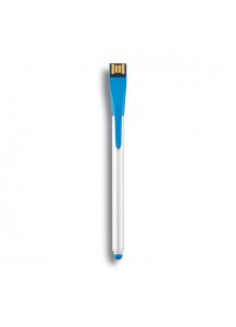 XD Design Kuglepen med stylus og 4GB USB 'Point|01', blå